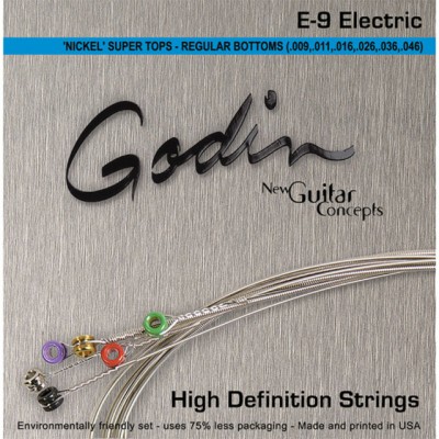 Godin E-9 струны для электрогитары
