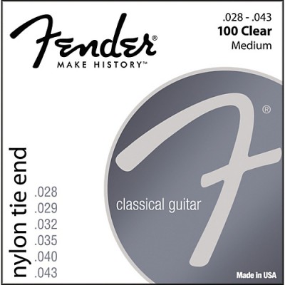 Fender 100 clear Струны для классической гитары