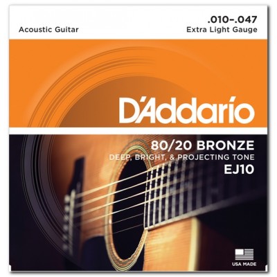 D'Addario EJ10  Струны для акустической гитары
