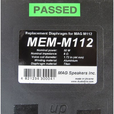 MAG MEM112 Мембрана с катушкой к ВЧ драйверу 