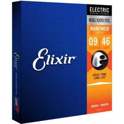 Elixir Electric Nanoweb Струны для электрогитары