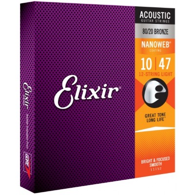 Elixir Acoustic NanoWeb Струны для акустической гитары