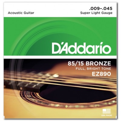 D'Addario EZ890  (09-45) Струни для акустичної гітари