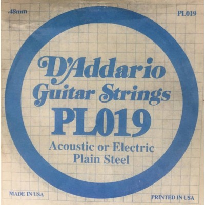 D'Addario PL019 Струна для гітари